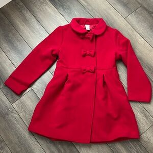 Red Peacoat- Sz 12